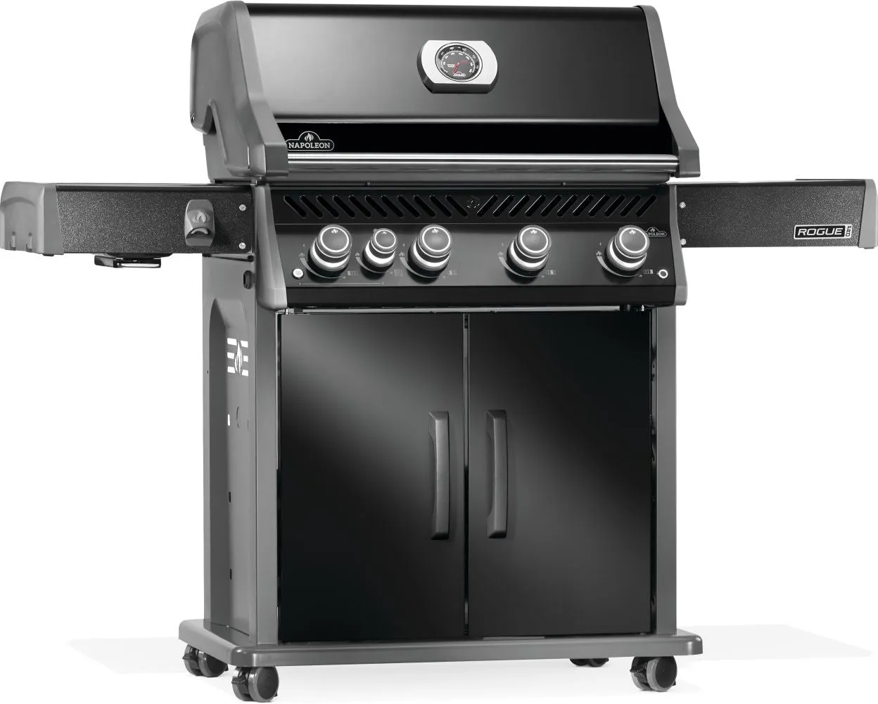 Napoleon Rogue® PRO 525 Propane Gas Grill with Infrared Side Burner, Black - RP525SIBPK-2