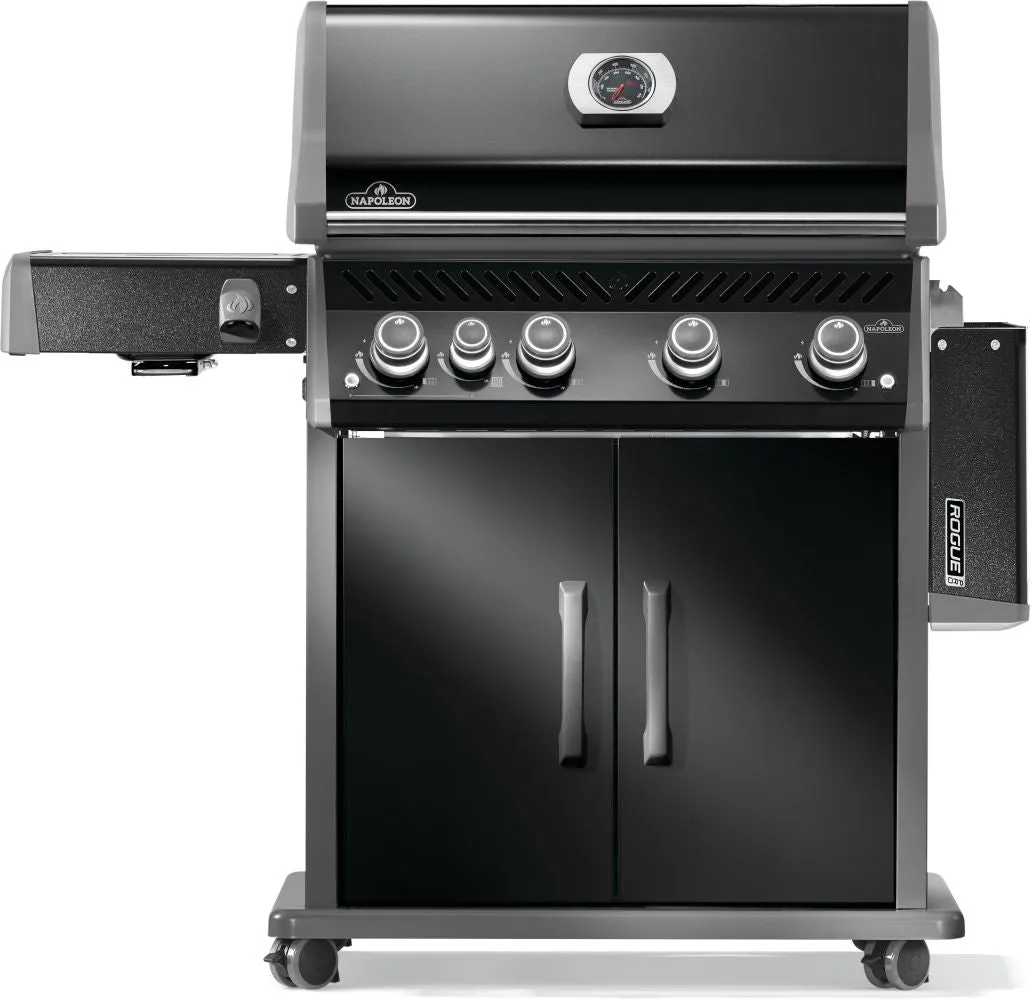 Napoleon Rogue® PRO 525 Propane Gas Grill with Infrared Side Burner, Black - RP525SIBPK-2