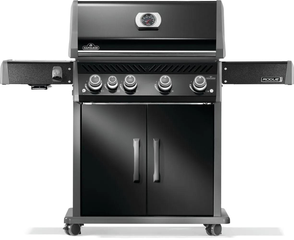 Napoleon Rogue® PRO 525 Propane Gas Grill with Infrared Side Burner, Black - RP525SIBPK-2