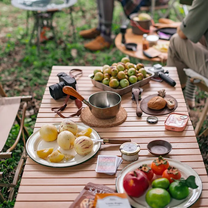 Naturehike Outdoor folding egg roll table - Beech