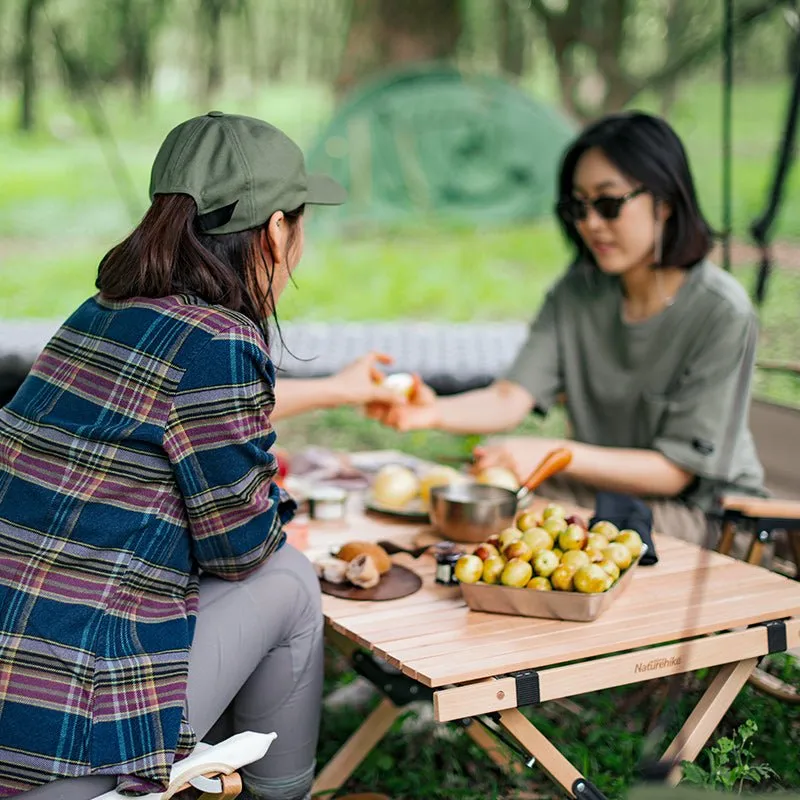 Naturehike Outdoor folding egg roll table - Beech
