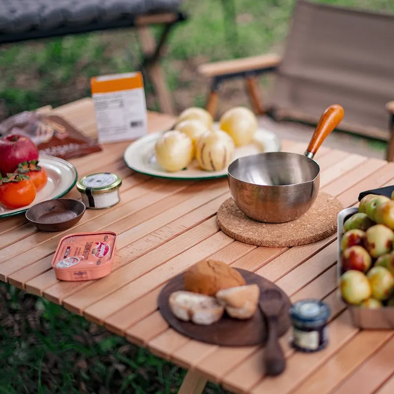 Naturehike Outdoor folding egg roll table - Beech