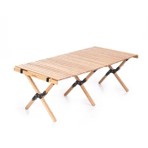 Naturehike Outdoor folding egg roll table - Beech