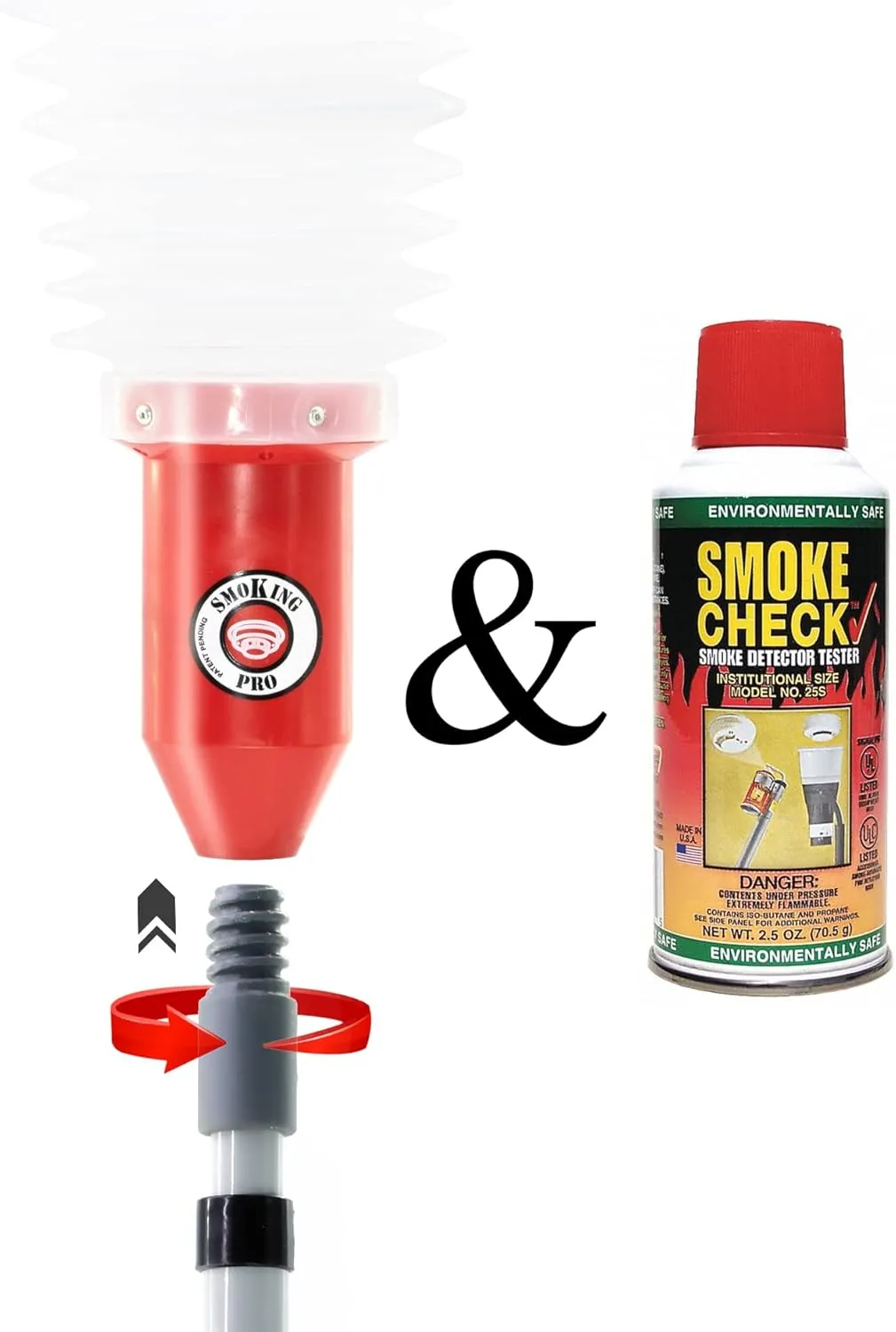 New & Improved Smoking PRO - Smoke Detector/Fire Alarm Tester   1 Can HSI SmokeCheck