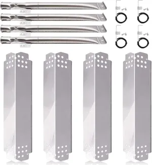 Nexgrill Grill Replacement Parts for 4 Burner 720-0830H, 720-0888, 720-0888N - Burner Tubes, Heat Shield Tent Plates, Igniters Kit for Home Depot 720-0830H