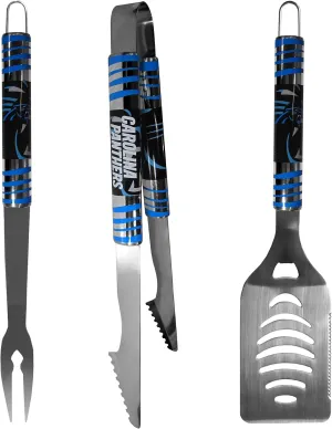 NFL Siskiyou Sports Fan Shop Carolina Panthers Tailgater BBQ Set 3 piece Team Color