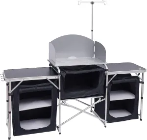 Nice C Camping Kitchen Station   Medium Roll up Table