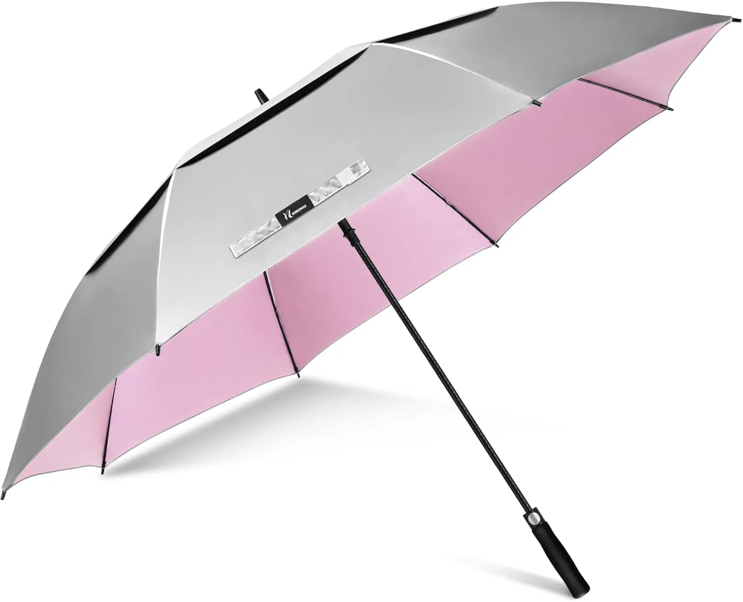 NINEMAX 51/54/62/68 Inch Golf Umbrella UV Potection, Auto Open Large UV Umbrellas Sun Blocking Double Canopy Vented Windproof for Sun Rain
