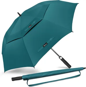 NINEMAX Golf Umbrella 51/54/62/68 Inch Automatic Open, Large Double Canopy Vented Oversize Stick Umbrellas Extra Large Windproof Waterproof for Rain