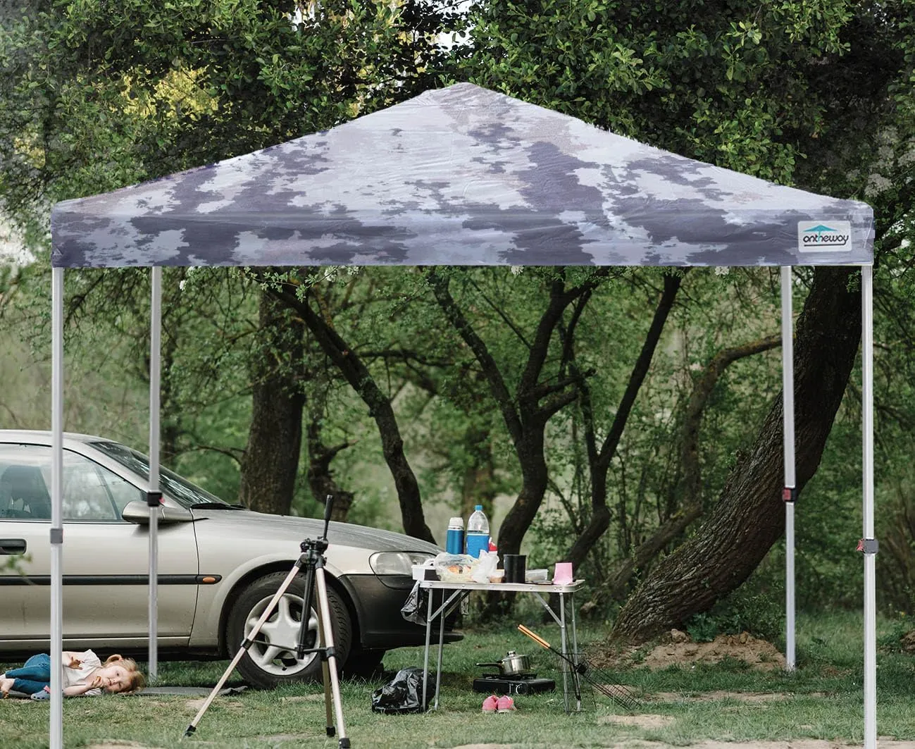 Ontheway 10x10 Replacement Canopy Top Cover, Pop Up Canopy Tent with Air Vent (Camouflage)