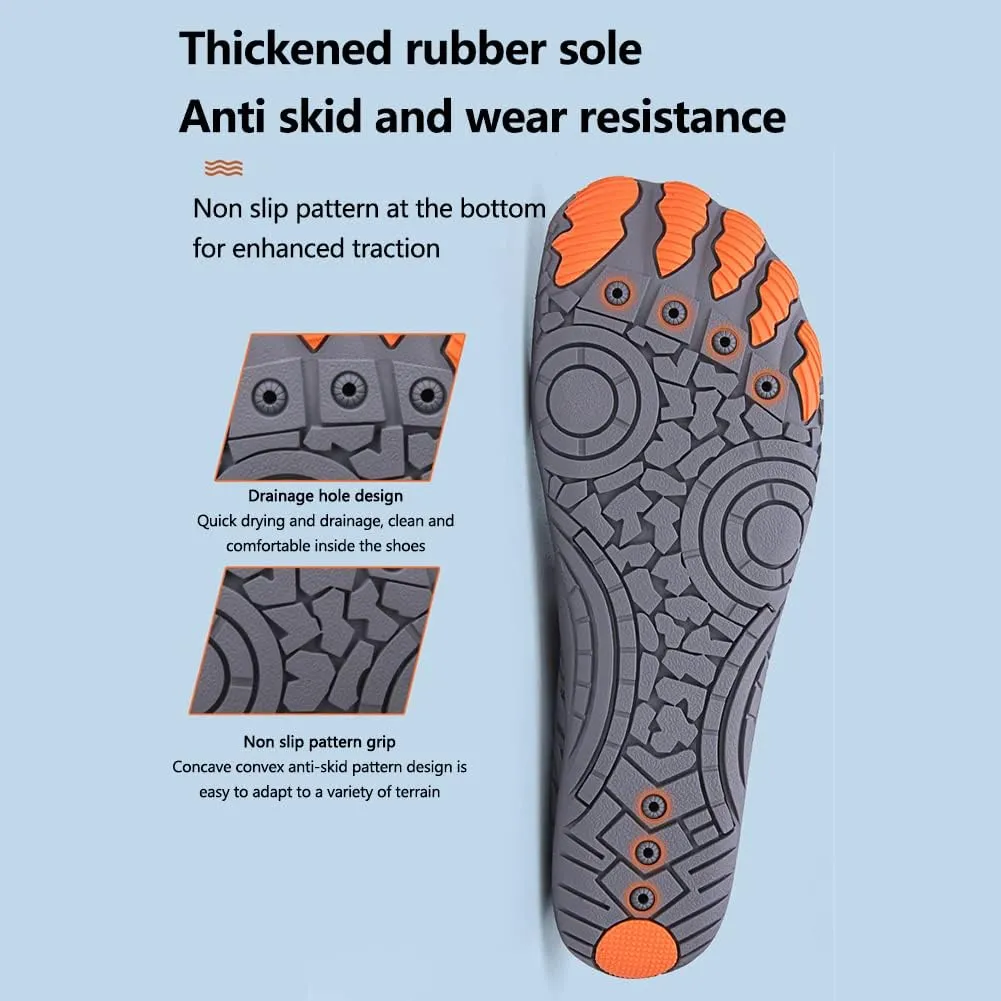 Orgone Water Shoes for Men Women Beach Barefoot Shoes, Quick Dry Aqua Swim Shoes Socks, for Sports Outdoor Diving Surfing