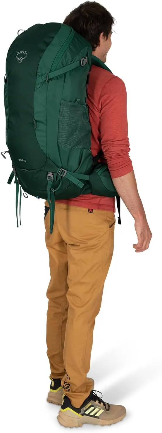 Osprey Volt 45L Men's Backpacking Backpack, Mamba Black
