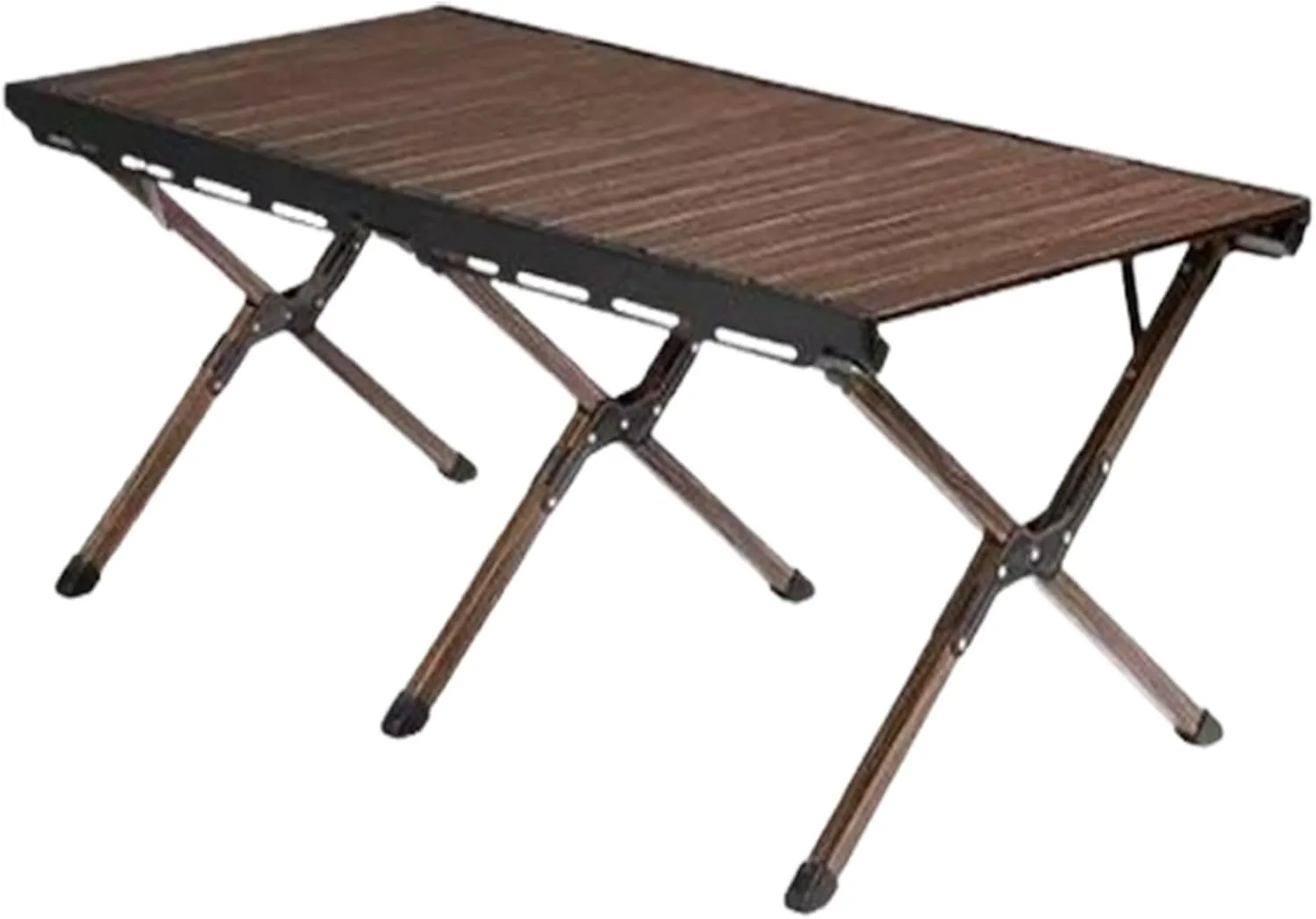 Outdoor Camping Table Aluminum Folding Camping Table Portable Picnic Table Compact Roll Up Desktop with Carry Bag for Camp