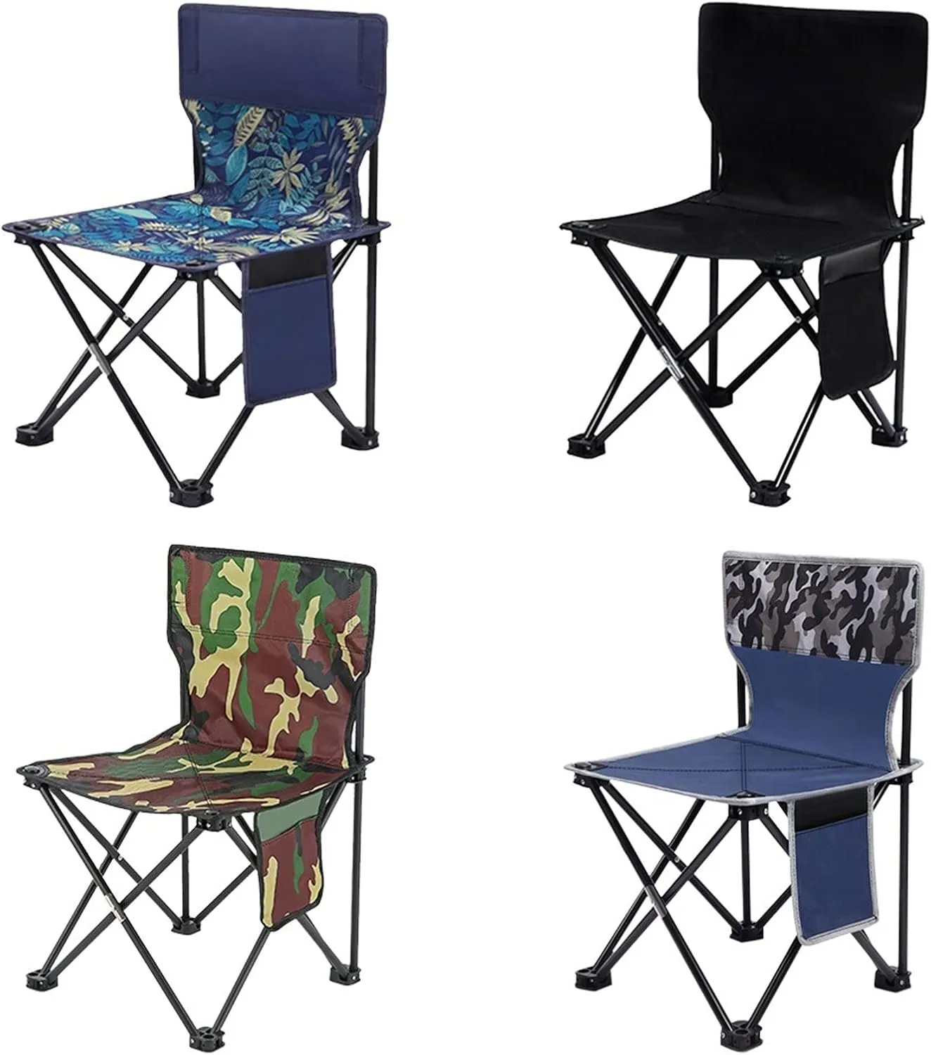 Outdoor Chair Outdoor Camping Chairs Portable Fishing Chair Fishing Leisure Folding Stool Aluminum Alloy Camping Hiking Camp Chairs (Color : 1)