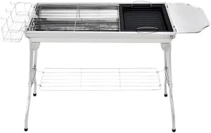 Outdoor Foldable Portable Barbecue Grill Household Large Stainless Steel Grill Camping Barbecue Grill