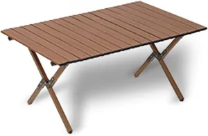 Outdoor Folding Table, Ultra-light Portable, Carbon Steel Roll Up Table, Camping Picnic Gear, Available In Four Sizes, Suitable For Outdoor Activities Barbecue And Dining, Suitable For 4-8 People(Waln