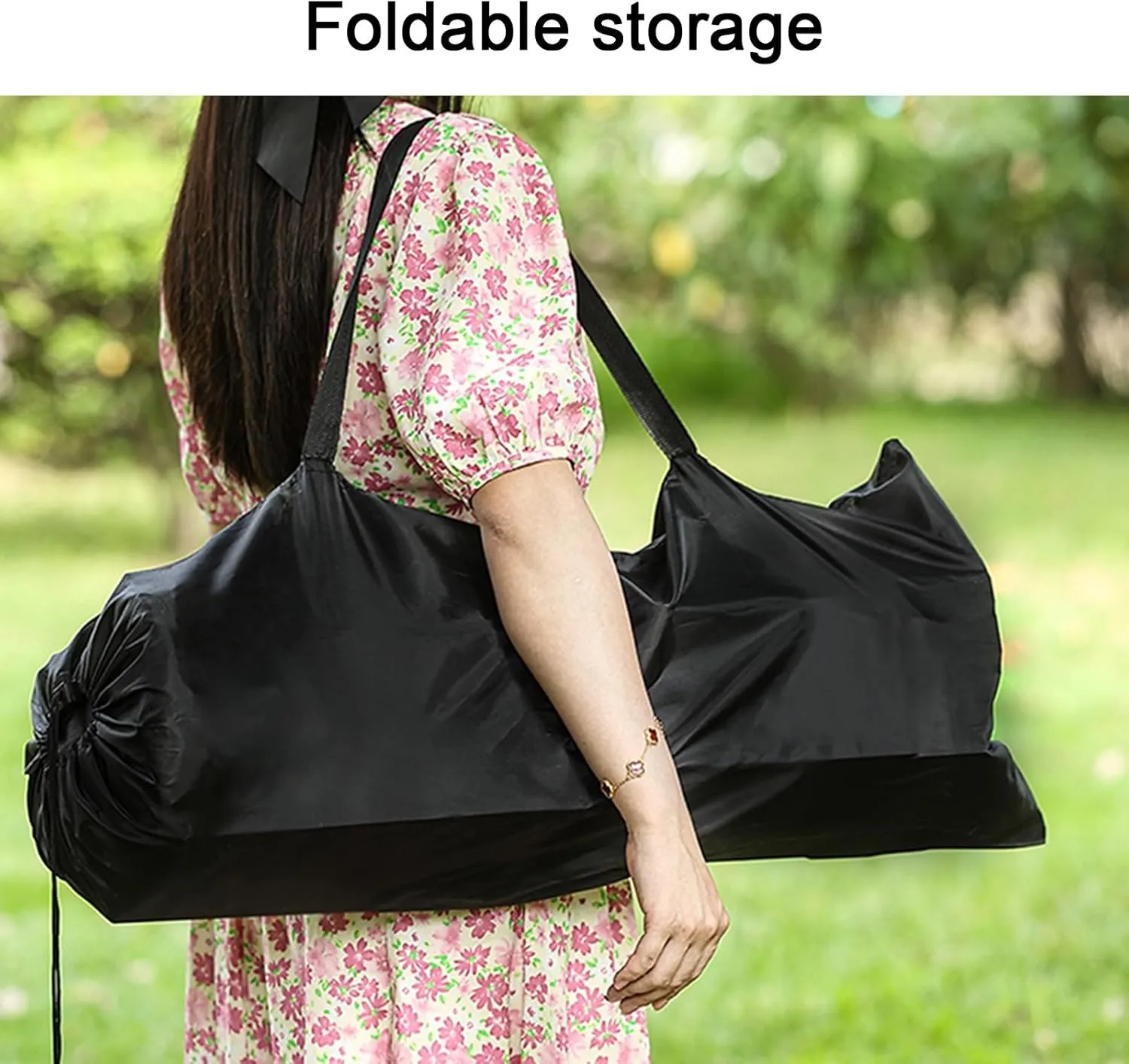 Outdoor Folding Table, Ultra-light Portable, Carbon Steel Roll Up Table, Camping Picnic Gear, Available In Four Sizes, Suitable For Outdoor Activities Barbecue And Dining, Suitable For 4-8 People(Wood