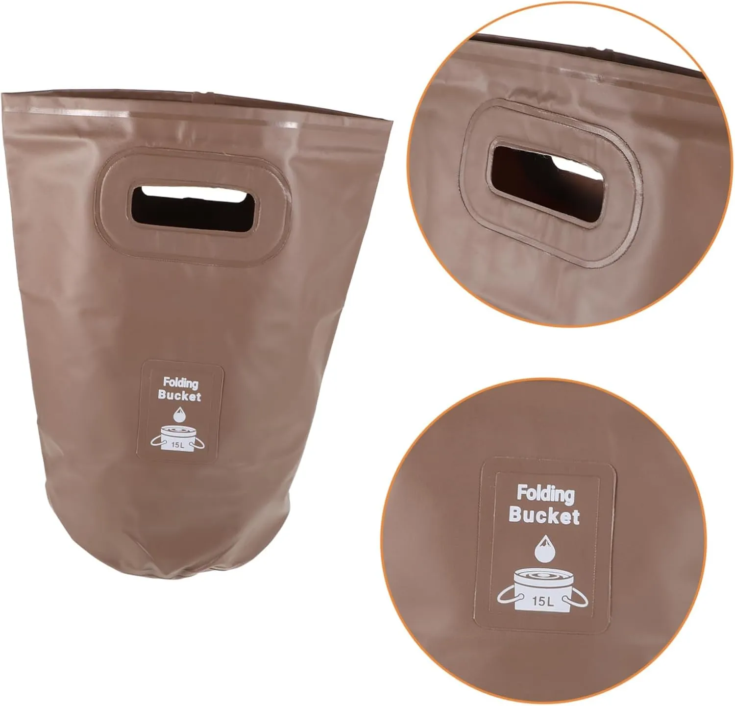 Outdoor Folding Water Bucket Portable Camping Container Durable Multi-use Collapsible Pail for Fishing Hiking and Outdoor Activities Easy to Store and Carry