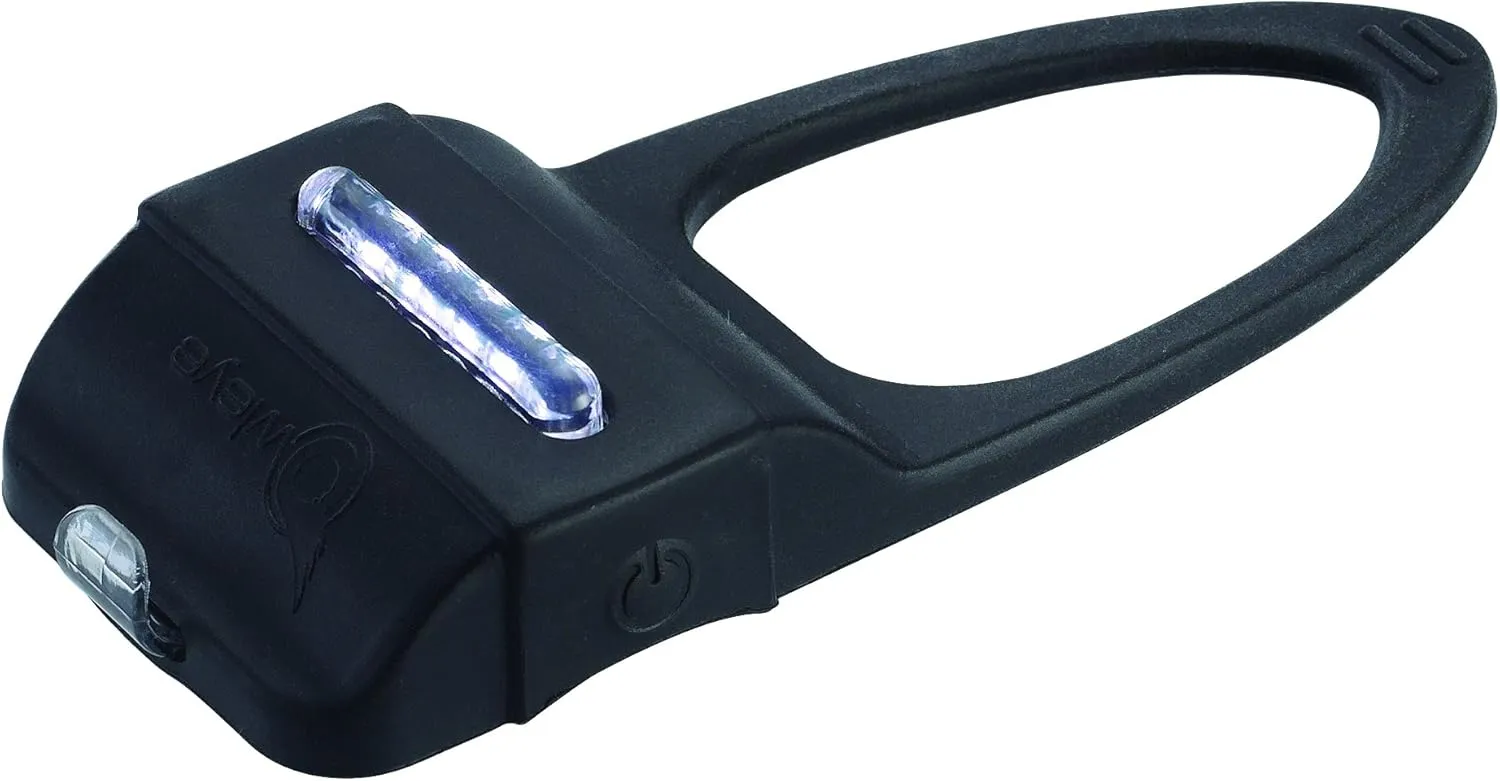 Owleye Solar Rechargeable Ultra Bright 1 Mile Visibility Ultra Light LED Bike Taillight 10 Hour Run 280 Degree Illumination Water Resistant - Black