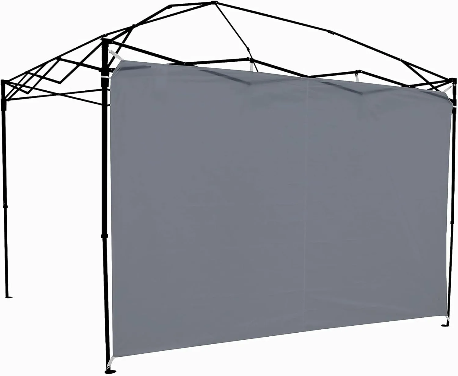 Ozark Trail Sun Wall / Shade Wall Sidewall for 10 x 10' Straight Leg Gazebo / Canopy / Tent, Dark Grey (Sun Wall Accessory Only. Gazebo Not Included.)