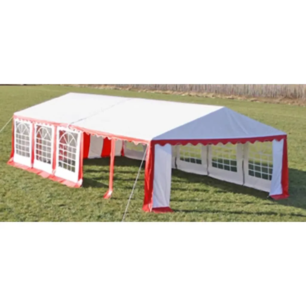 Party Tent Top and Side Panels 10 x 5 m Red & White