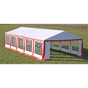 Party Tent Top and Side Panels 10 x 5 m Red & White
