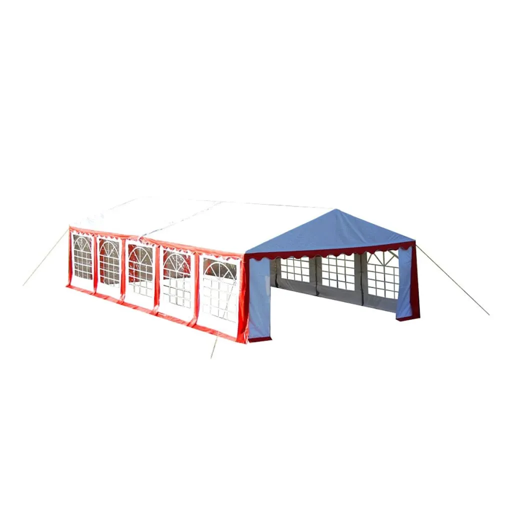 Party Tent Top and Side Panels 10 x 5 m Red & White