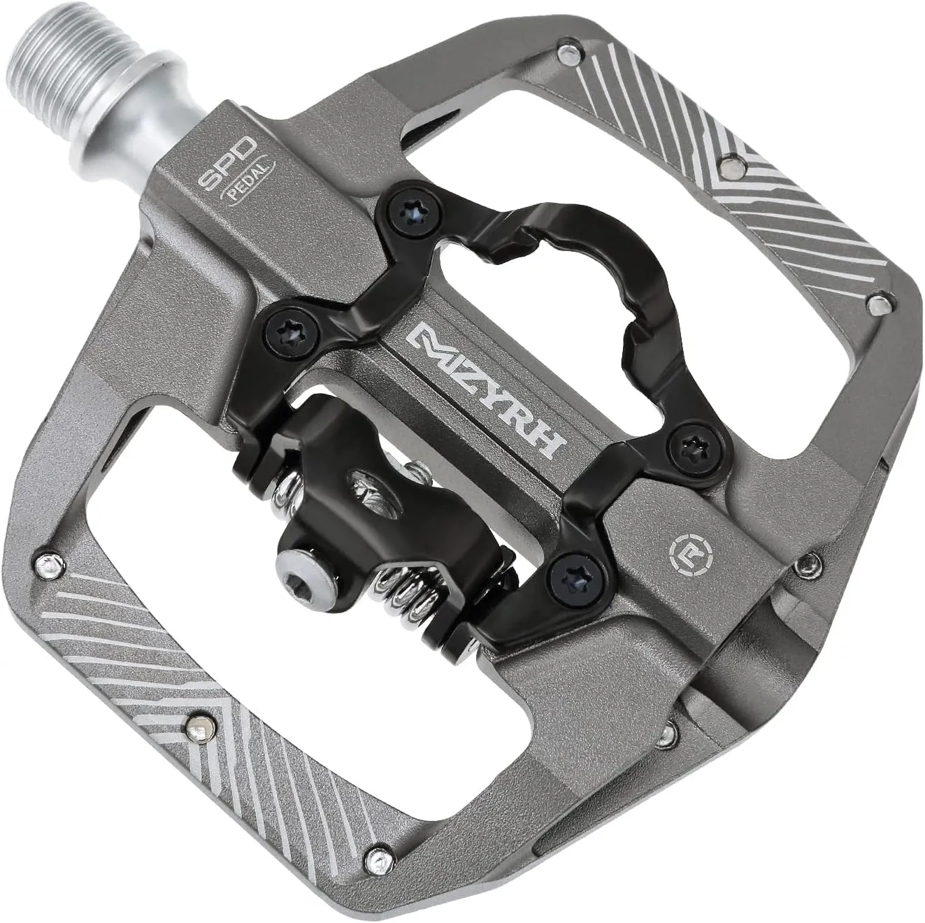 Pedal,MTB Mountain Bike Pedals Compatible with Dual Function Sealed Clipless Aluminum 9/16" Bicycle Flat Platform with Cleats for Road, MTB