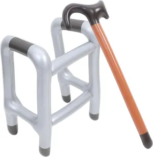 Performance Inflatable Crutch Balloons Unique Walking Stick Toys for Stage Parties