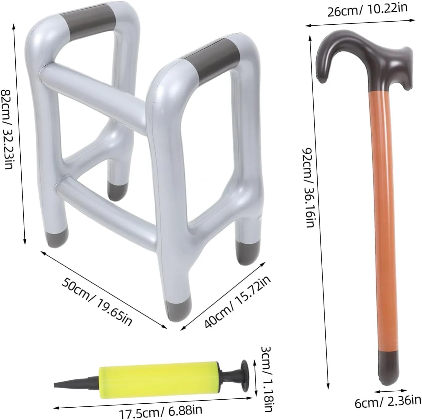 Performance Inflatable Crutch Balloons Unique Walking Stick Toys for Stage Parties