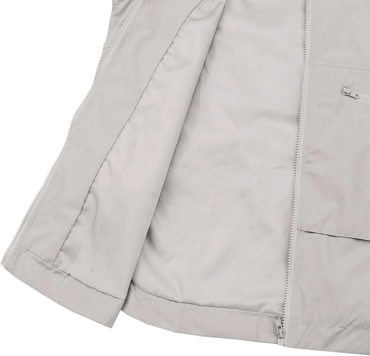 PESION Womens Waterproof Raincoat Lightweight Rain Jacket Trench Coat Hooded Windbreaker With Pockets for Outdoor