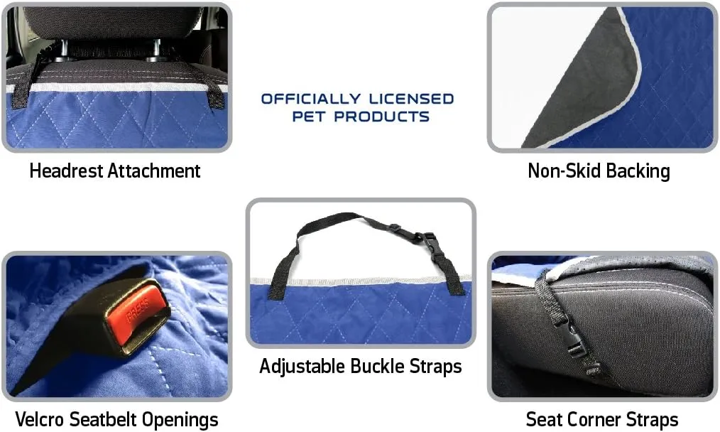 Pets First NFL CAR SEAT COVER - DALLAS COWBOYS Waterproof, Non-slip BEST Football LICENSED PET SEAT cover for DOGS & CATS,55 x 50 Inches