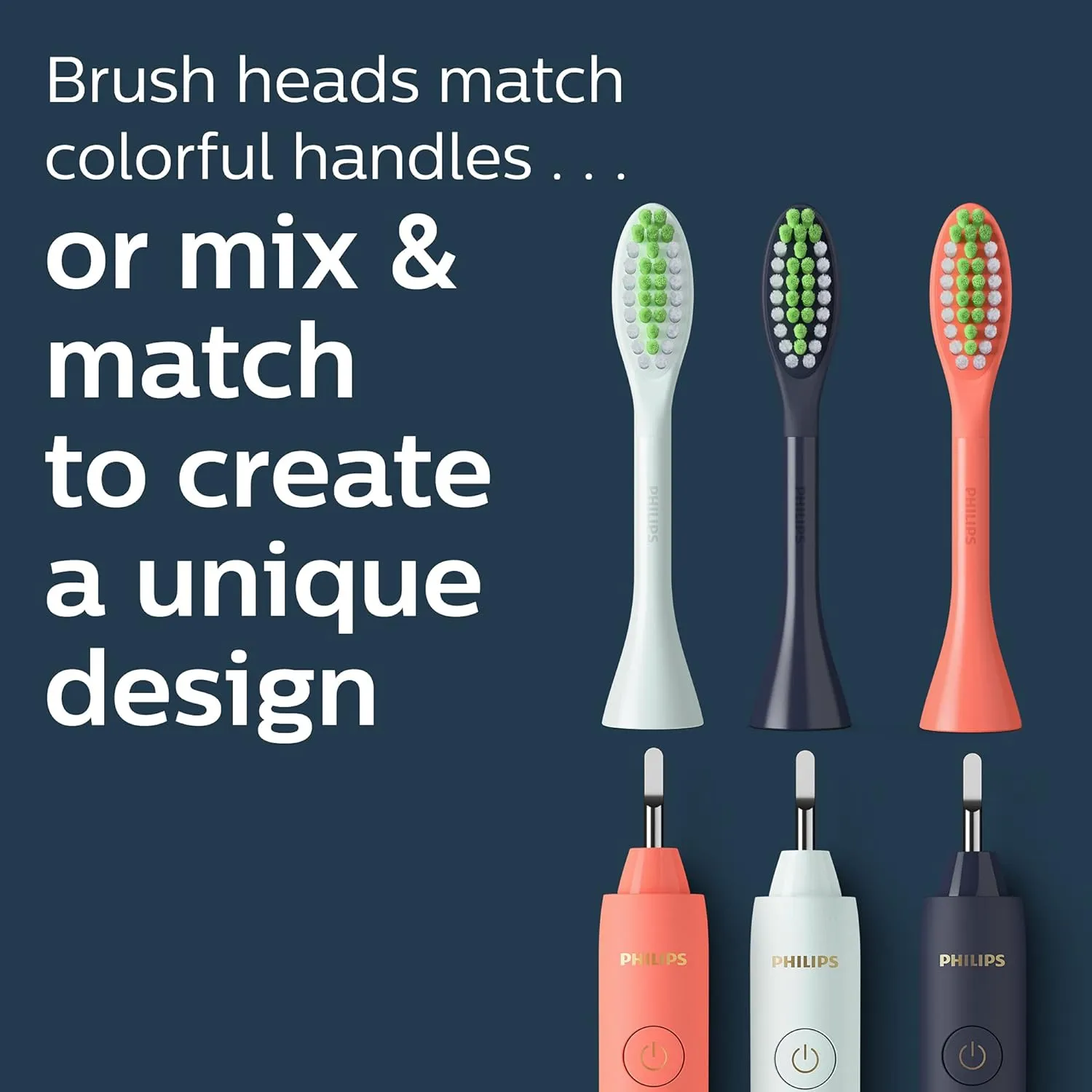 Philips One by Sonicare Battery Toothbrush, Midnight Blue, HY1100/04