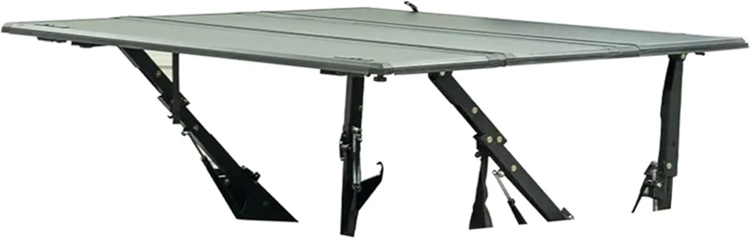 Pickup Folding Tonneau Cover Increased Storage Hard Lift-up Tri-fold Bed Cover Compatible for LDV/Maxus T60 T70