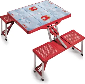 PICNIC TIME NHL Unisex-Adult NHL Picnic Table Portable Folding Table with Seats