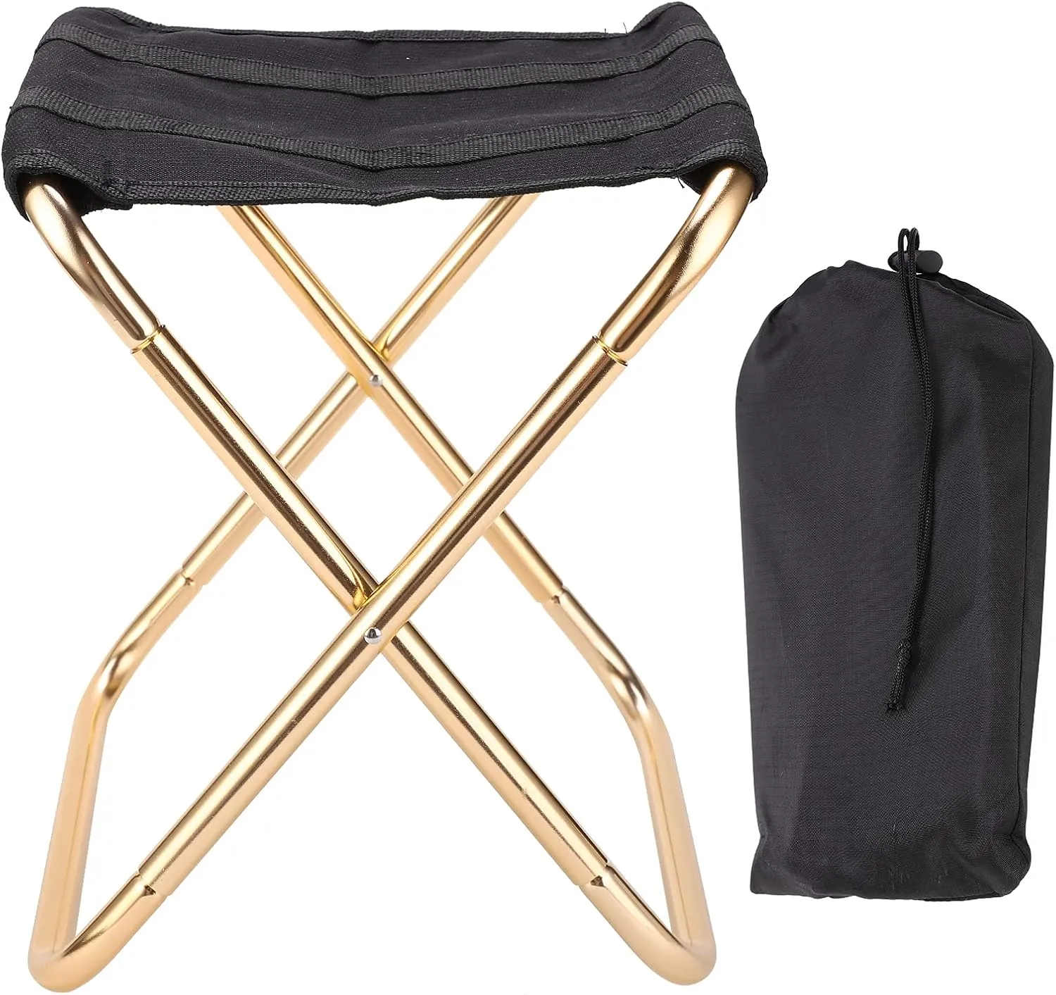 Pilipane Lightweight Aluminium Alloy Folding Stool Portable MINI Camping Seats for Outdoor Activities