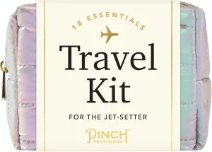 Pinch Provisions Pastel Aura Travel Kit, 18 Must-Have Travel Essentials, Ideal Road Trip or Airport Gift for Friends, Family & Peers, Portable Compact Zipper Pouch
