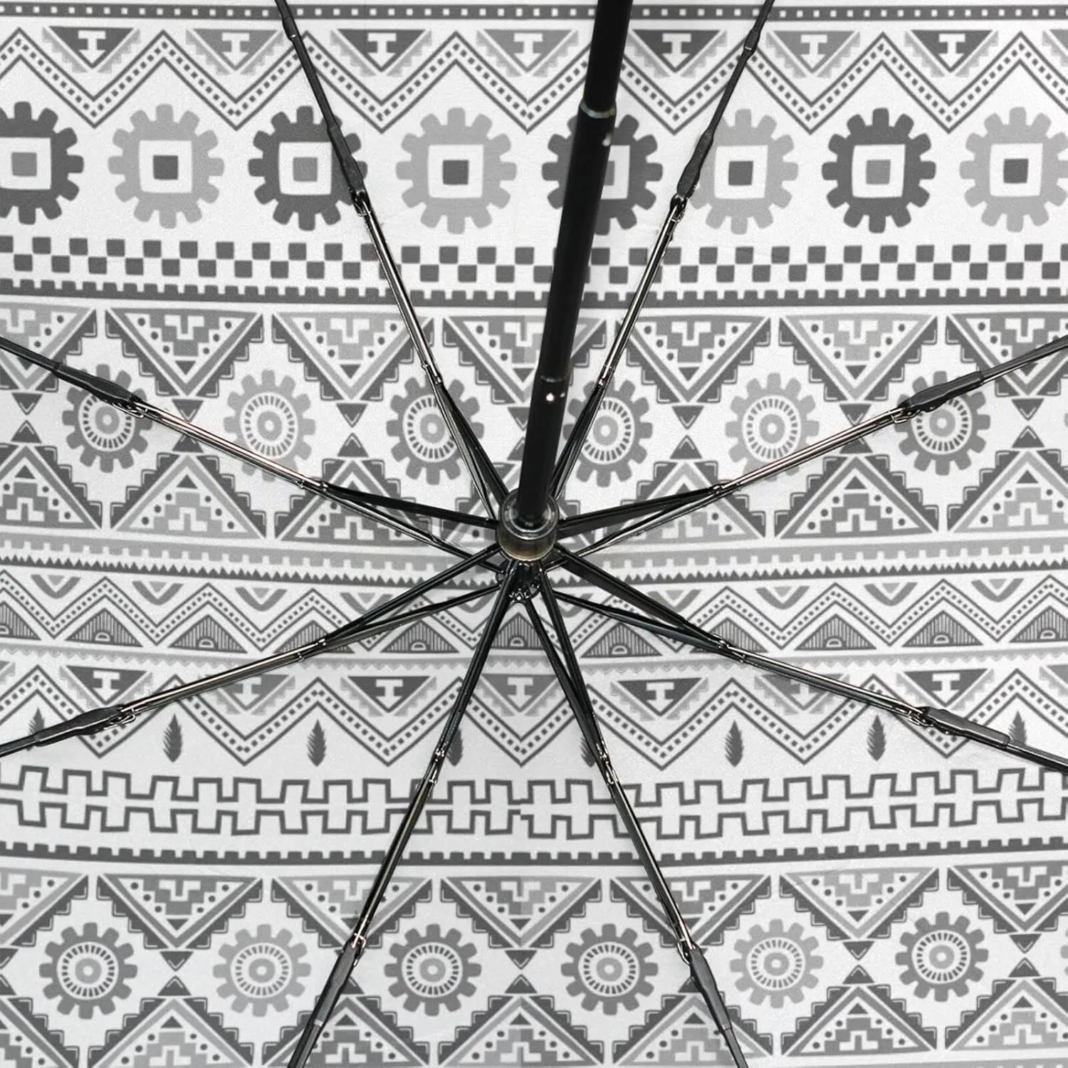 Poeticcity Rain Travel Umbrella, Hand Open Close Windproof Waterproof Folding Umbrella, Compact Canopy Strong Ray Parasol Umbrella