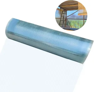 Polycarbonate Sheet 32.8Ft x 3.28Ft,DIY UV Resistant Polycarbonate Greenhouse Panels,Insulated Transparent Polycarbonate Roof Panels for Roof Farming Gardening Agriculture Courtyards Canopy