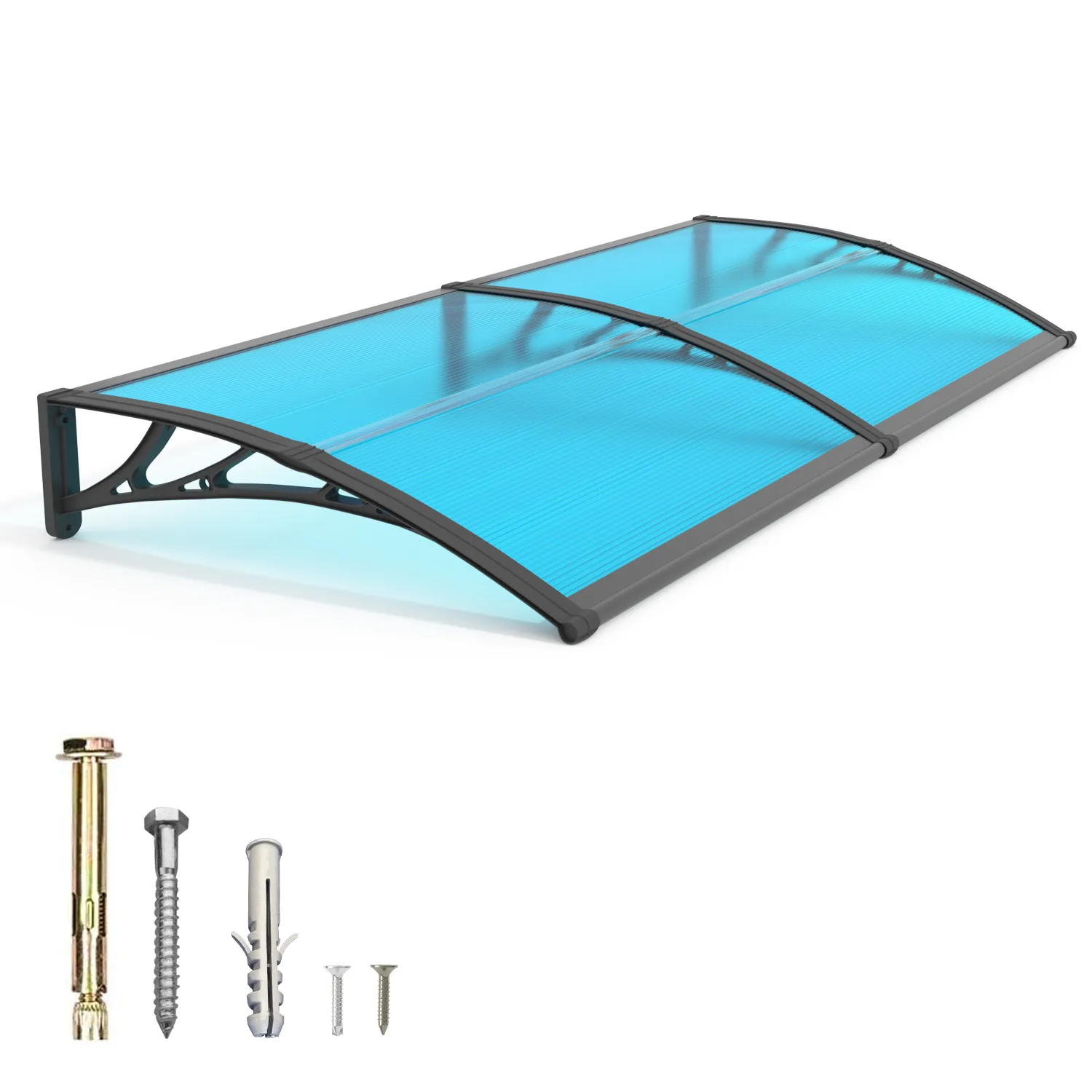 Polycarbonate Window Door Awning Canopy 40x60 inches 100x150cm