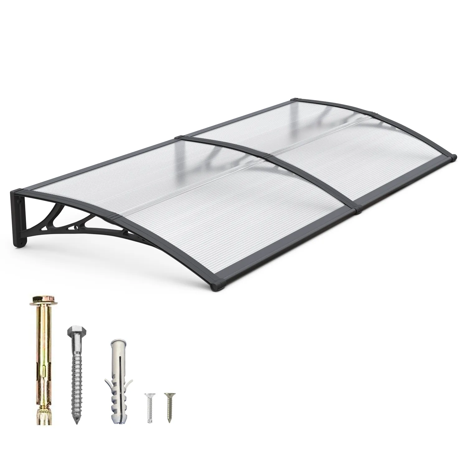 Polycarbonate Window Door Awning Canopy 40x60 inches 100x150cm