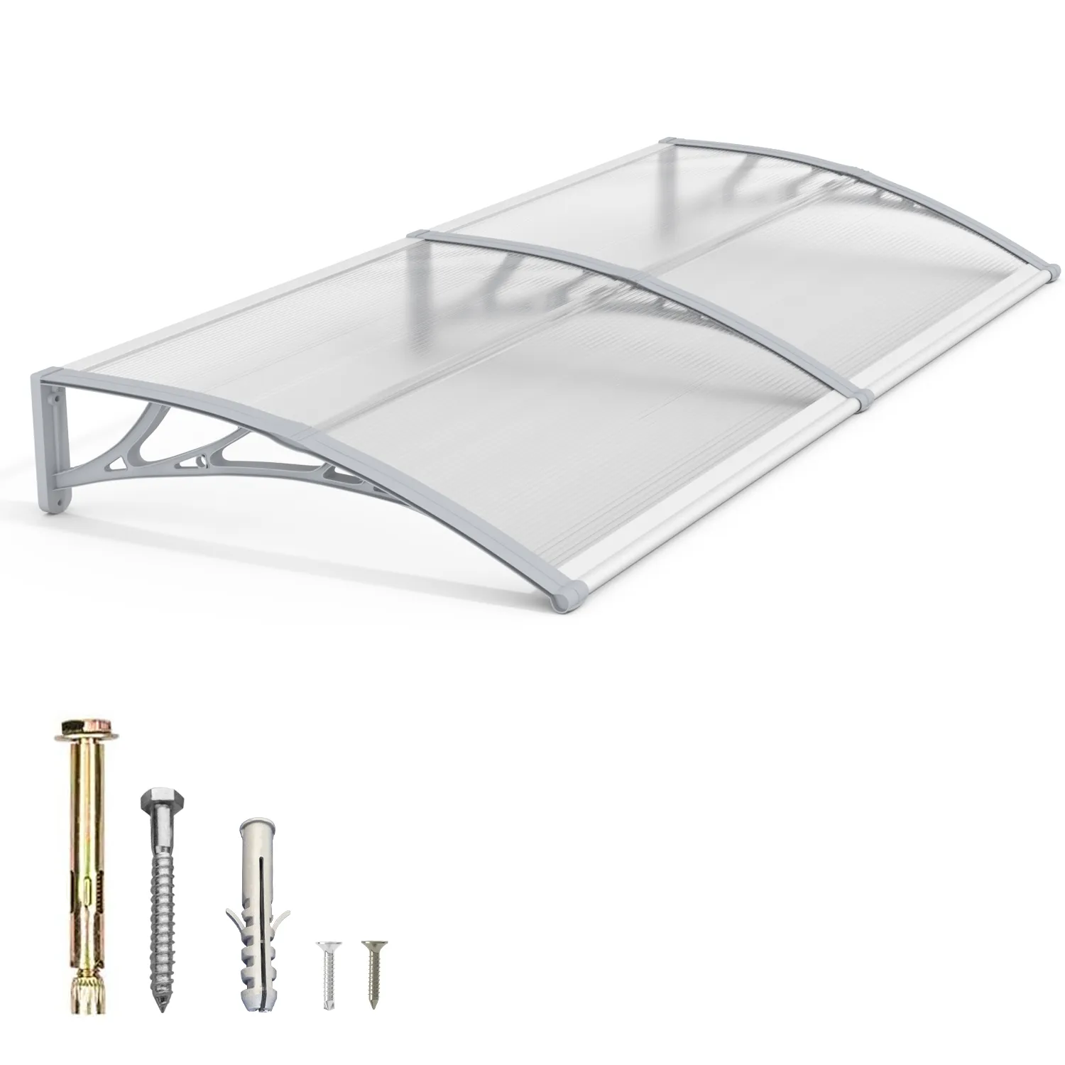 Polycarbonate Window Door Awning Canopy 40x60 inches 100x150cm