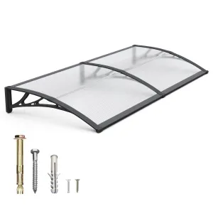 Polycarbonate Window Door Awning Canopy 40x60 inches 100x150cm