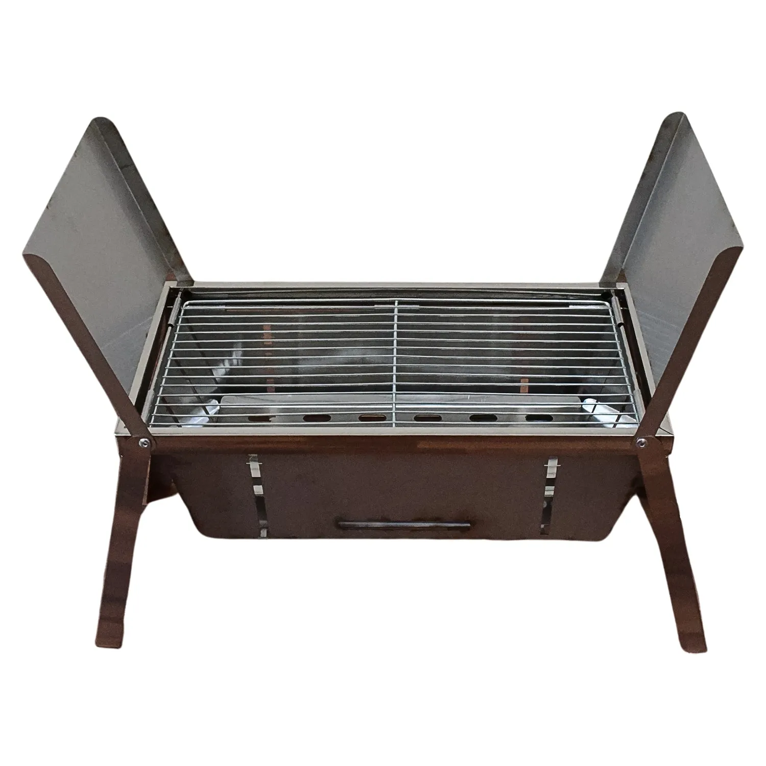 Portable BBQ Grill, Stainless Steel, Folding Charcoal