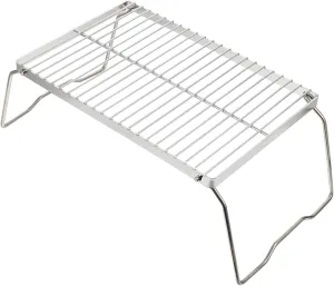 Portable Bbq Grill Stainless Steel Folding Rack Outdoor Bbq Easy to Clean for Camping