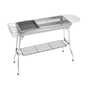 Portable BBQ Large Foldable Charcoal Grill For Outdoor Grilling, Picnic, Patio And Backyard Barbecue with Carry Bag