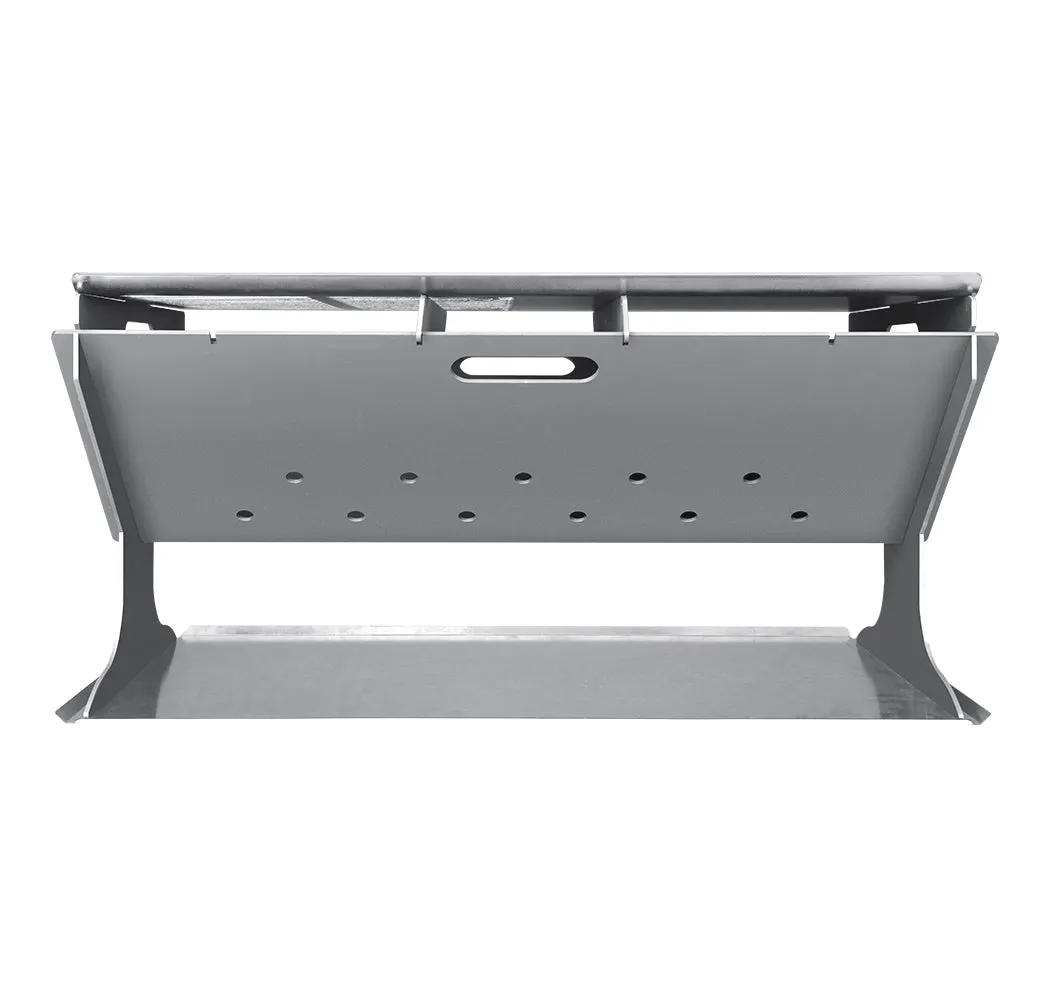 Portable Camping Fire Pit 2-in-1 Charcoal BBQ Grill