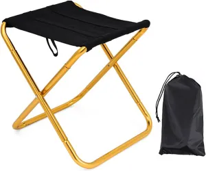 Portable Camping Stool Foot Rests Outdoor Folding Stool Little Fishing Chair Comfortable Stool Easy to Carry