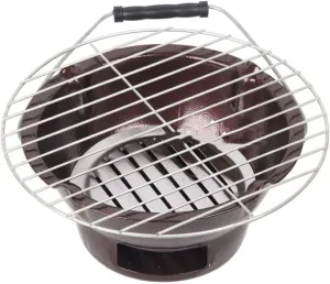 Portable Charcoal BBQ Grill, Compact Foldable Outdoor for Camping, Picnic, Beach, and Garden Use