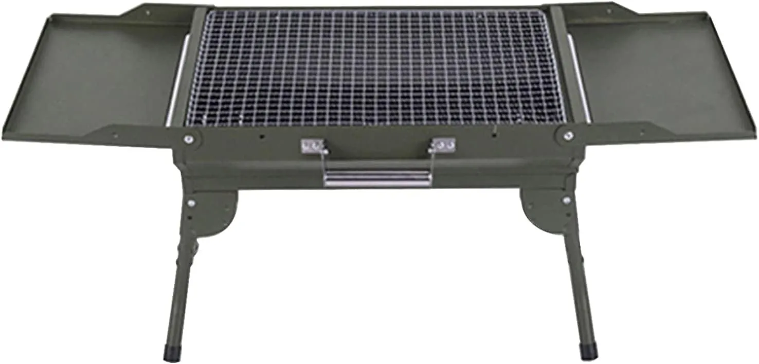 Portable Charcoal Grill, BBQ with Storage Rack, Compact Foldable for Outdoor Party, Suitable 3-5 People